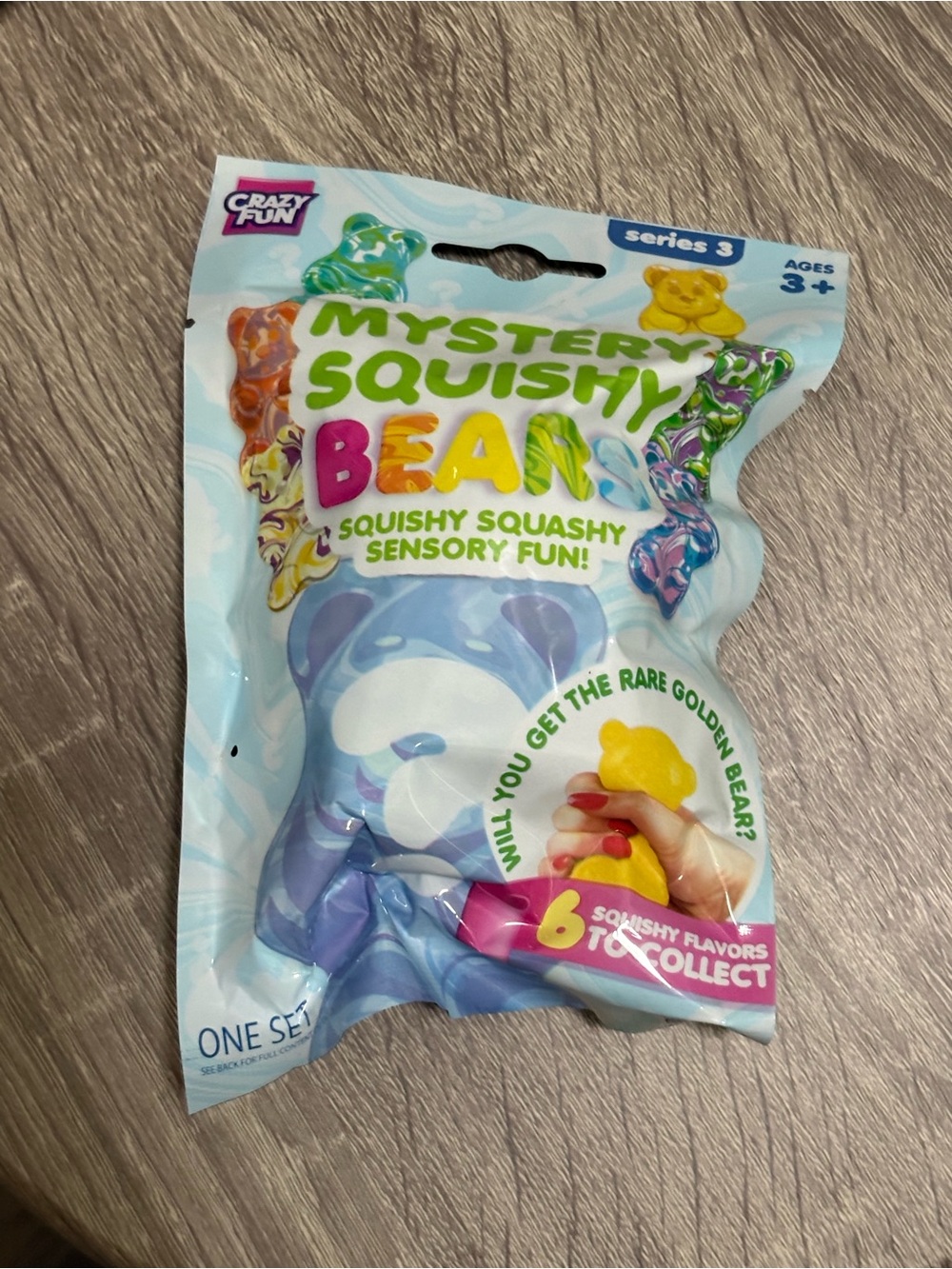 Mystery Squishy Bean Bear - Purple